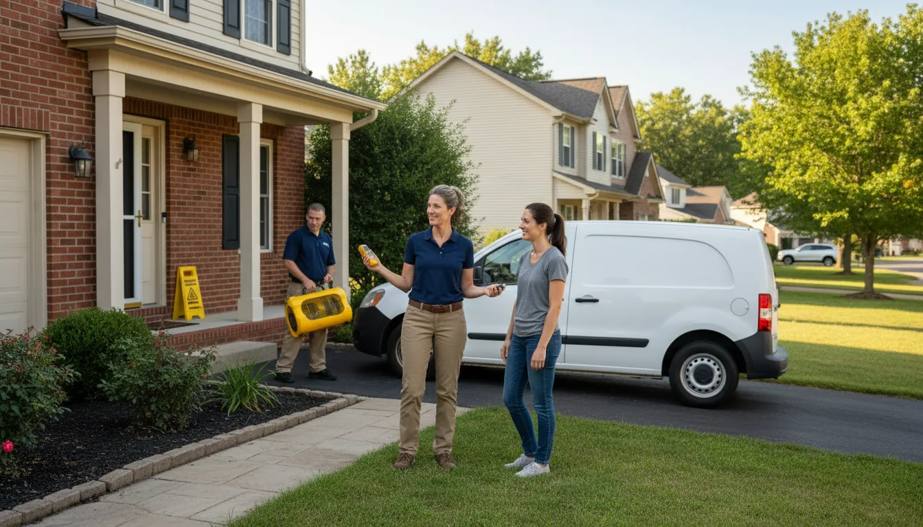 Residential water damage restoration in Camp Springs, MD